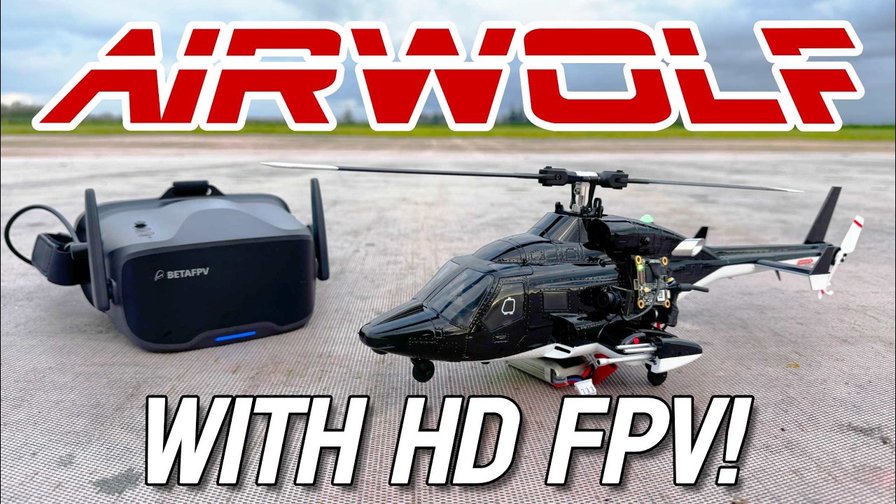 Eachine E188 Airwolf RC Heli w/$36 HD FPV! - Review & Flights ♥️