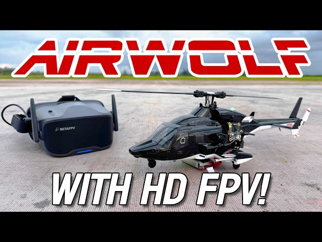 Eachine E188 Airwolf RC Heli w/$36 HD FPV! - Review & Flights