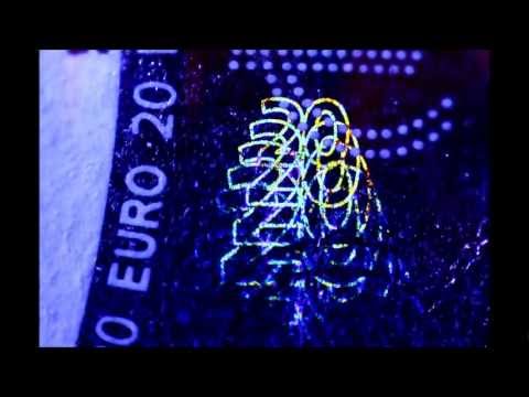 Money (Bossa'n Floyd) - Video Macro Ologramma banconota da 2O €uro...
