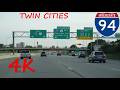 ⁴ᴷ Interstate 94 (Twin Cities, MN) eastbound [4K VIDEO]