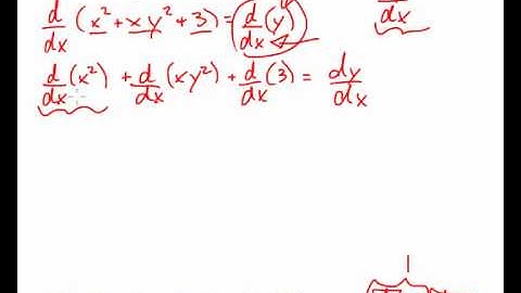 Implicit Differentiation - Worked Example With Product Rule #2