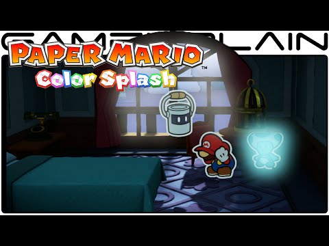 10 Minutes of Paper Mario: Color Splash Gameplay - Dark Bloo Inn (Direct Feed - SDCC)