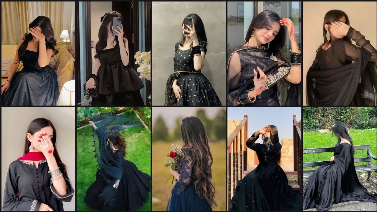 🌹Black dress dpz🖤|💞Black dress poses🔥Instagram pics💝|🦋Unique whatsapp dp🍃| Trending fb dpz🍂