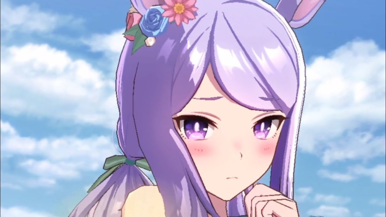 ウマ娘 照れた顔が可愛いすぎるパクパク大好き水着マックイーン 勝利ポーズ Youtube