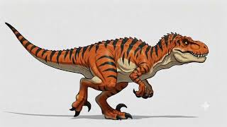 Jumping Pose of the Tyrannoraptor Rex | Jurassic World Hybrid Dinosaur OC 