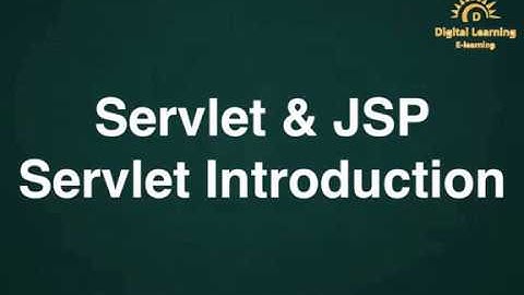 1 Servlet & JSP Servlet Introduction | Online Training Download app from below link