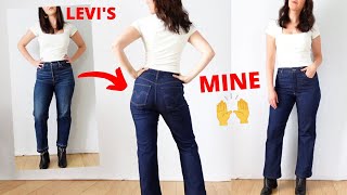 How to Sew Jeans From Scratch | Copying My Levi's Ribcage Jeans!