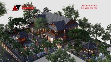 Biệt phủ Tứ Hợp Viện 2 tầng: Đẳng cấp kiến trúc Á Đông thời thượng