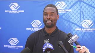 San Antonio Spurs Harrison Barnes and wife Brittany unveil new court for Austin Boys Girls club