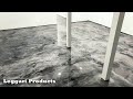 Entire Basement Coated Using Leggari's Epoxy Floor Kit | Silver & Black Epoxy Floor Installation