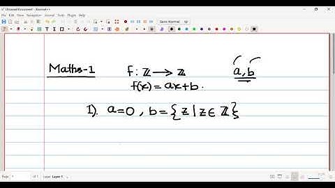 Maths 1 - Open Session - Week 1 (Maths I)