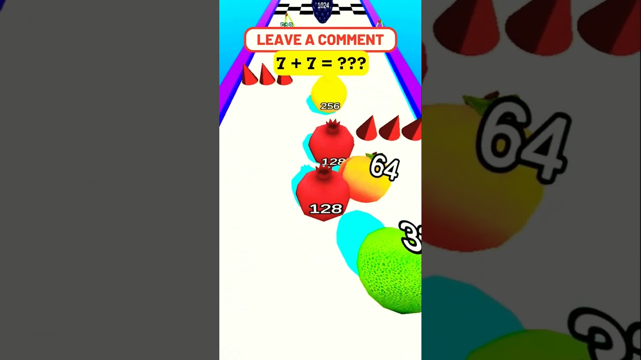 fruit 2048 ball run funny gameplay 07 