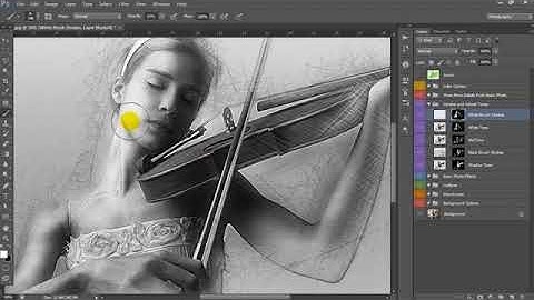 Hand Drawn Photoshop Action Tutorial