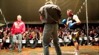 Darryl Burley vs outback ringer - Outback Fight Club  - Birdsville 2015