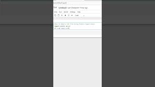 How to Read a CSV File Using Python Super Easy #shorts #shortsvideo