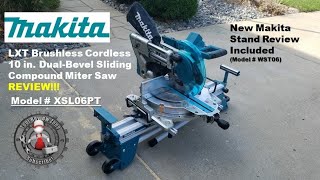 Makita 18-Volt 5.0Ah X2 LXT Lithium-Ion (36V) Brushless Cordless 10 in. Dual-Bevel Sliding Compound Miter Saw with Laser Kit 