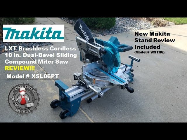 Makita XSL06PT 18V x2 LXT Lithium-Ion (36V) Brushless Cordless 10  Dual-Bevel Sliding Compound Miter Saw with Laser Kit (5.0Ah)