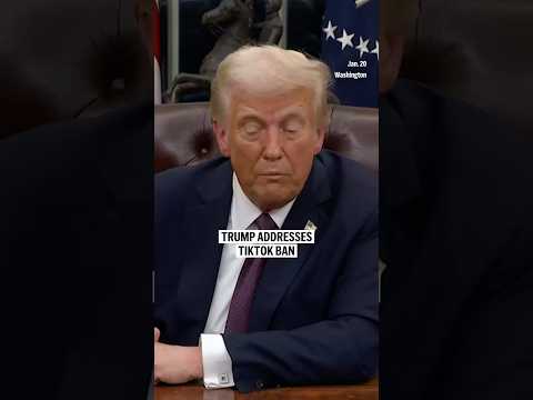 Trump addresses TikTok