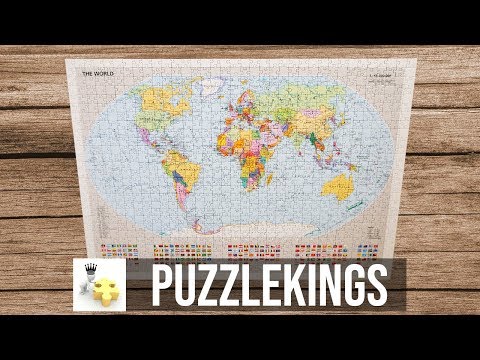 Political World Map Puzzle - Time Lapse | Puzzle Kings