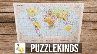Political World Map Puzzle - Time Lapse | Puzzle Kings