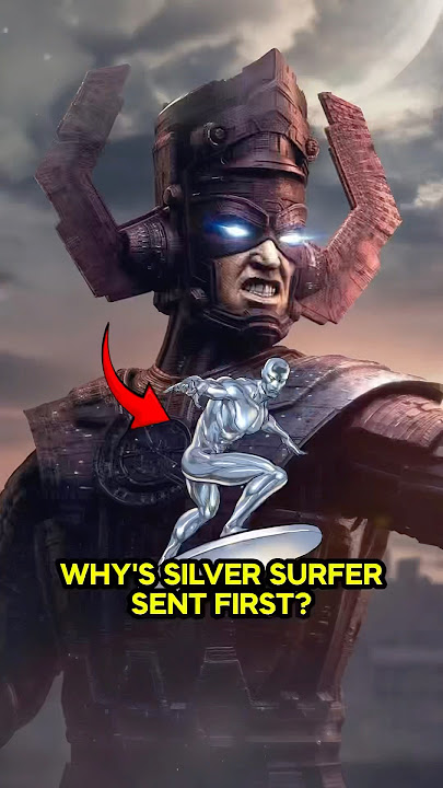 Why Galactus Always Sends Silver Surfer First?🤔 #fantasticfour #galactus #marvel #silversurfer #mcu