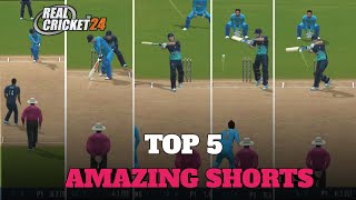 Real Cricket 24 Top 5 Amazing Shorts Bad Boy Raviii