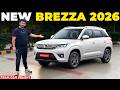 Brezza Facelift 2026 - All Details | Launch, Price, New Features &amp; more