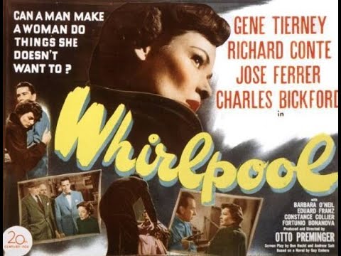 Gene Tierney José Ferrer In Otto Preminger S Whirlpool 1950
