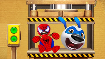 Talking Tom Hero Dash vs Kick The Buddy - KungFu Hank vs Machine Press