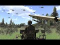 Elite Ukrainian Fastest Stinger Missile Hits Massive Russian KA-52 Attack Helicopters - ArmA 3
