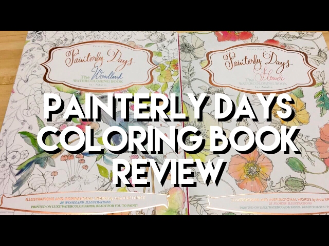 Painterly Days Watercolor Books: Woodland and Flowers Adult