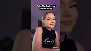 Talia Mar Leaks Her New Music 😱 #Shorts