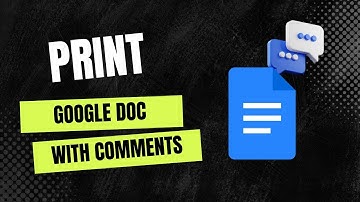 How to Print Google Doc Document with Comments