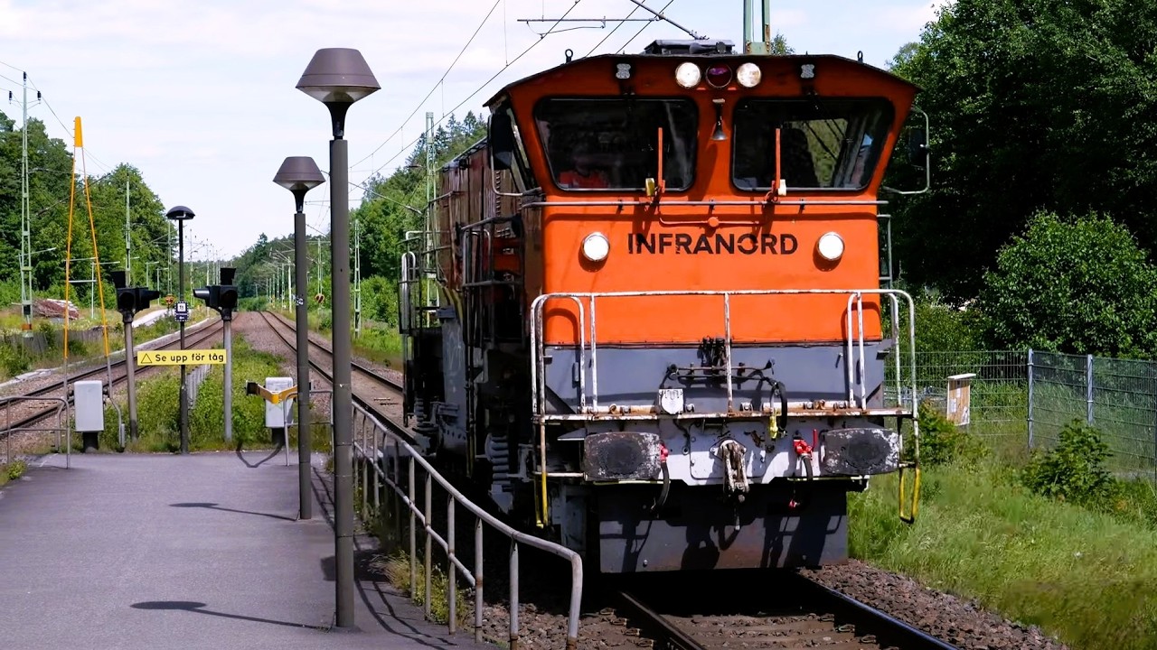 Tågsommar runt Västra Bodarna Station på Västra Stambanan