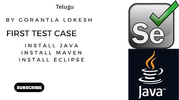 Selenium Java Tutorial 2: Download and Install Java & Maven | Create First Test Case #telugu