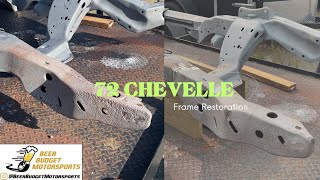 Chevelle frame horn replacement. (Last step before it’s ready for paint!)