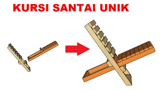 Cara membuat kursi santai sederhana dari kayu