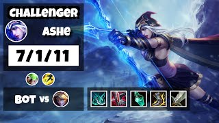 Ashe vs Ezreal BR Challenger BOT (7/1/11) - v11.16