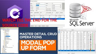 C# WinForms with SQL Server | MasterDetail Modal Popup CRUD Operations | With Source Code | Part 2