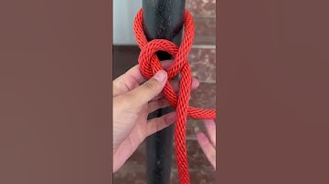 Reinforced version lock pile knot tying method