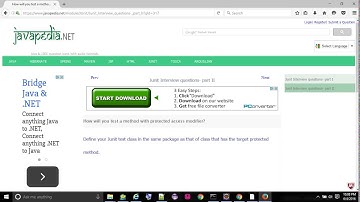How will you test a method with protected access modifier? | javapedia.net