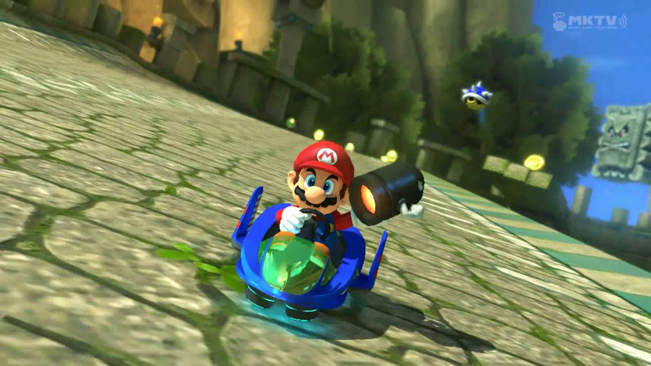 Wii U Mario Kart 8 Blue Shell Dodge using Bullet Bill YouTube