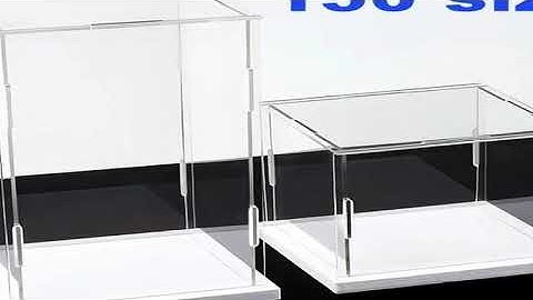 Clear Self-Assembly Acrylic Display Case Acrylic display box Transparent Dust Proof Protection Showc