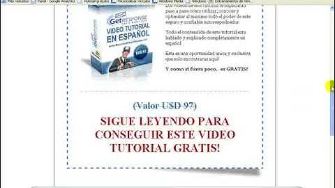 Como Crear una Campaña  con GetResponse - Tutorial en Español