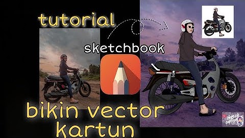 Cara membuat vector simpel dengan SketchBook di HP