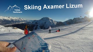 Skiing Axamer Lizum, Österreich, Hd