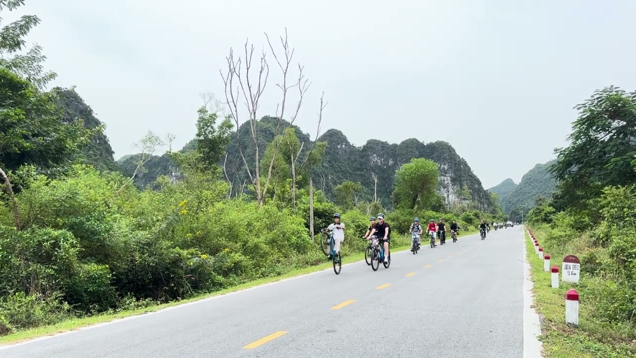 Cycling throught Cat Ba National Park - Company Trip