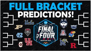 Filling Out Joe Lunardi's BRACKETOLOGY! 2023 March Madness Predictions!