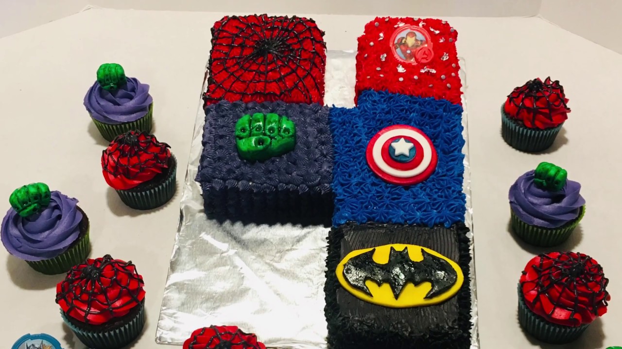 Superhero Batman Superman Spiderman Pre-cut Round Edible Cake Topper | eBay