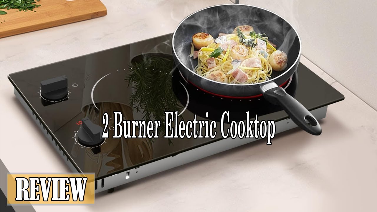 Hobsir 2 Burner Electric Cooktop, 110v Electric Burner Stove Top 12 inch  Knob Control Countertop & Built-in Radiant Electric Stove with Residual  Heat Indicator, Over-Temperature Protection